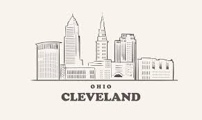 Premium Vector Cleveland Skyline Ohio