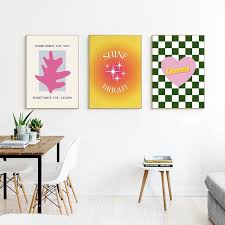 Abstract Danish Pastel Canvas Poster