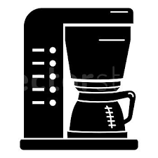 Coffee Maker Glass Vector Icon