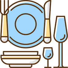 Food Dinner Icon Stock Vector