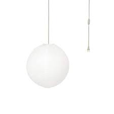 White Hanging Lantern Pendant Light