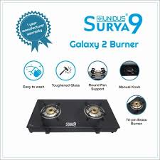 Unidus Surya9 Galaxy 2 Burner Glass