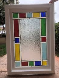 Vinyl Framed Stained Glass Beveled