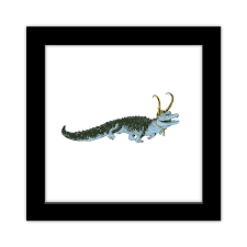 Alligator Loki Icon Framed Art Print