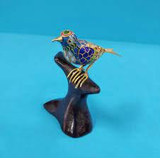 Vintage Chinese Cloisonne Small Bird