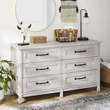 Drawer Dresser Rustic Gray Finish