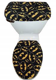 Batman Fleece Fabric Toilet Seat Cover