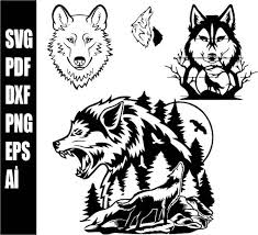 Wolves Svg Howling Wolf Svg Wolves