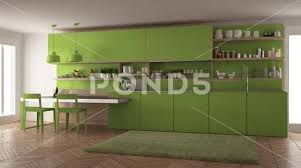 Minimalist Modern Kitchen With Wooden