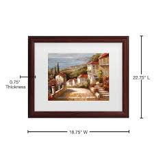 Trademark Fine Art Home In Tuscany Matted Framed Art By Joval
