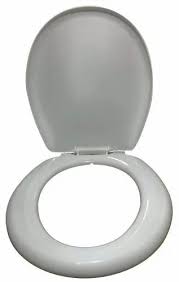 Ashvit Plastic Oval White Toilet Seat
