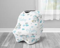 Baby Elephant Car Seat Canopy Cover