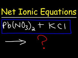 Net Ionic Equations In Chemistry