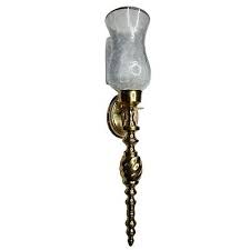 Vintage Solid Brass Wall Candle Sconce