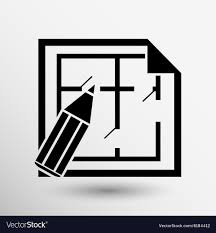 House Plan Icon On Logo Symbol