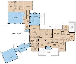 European Style House Plan With Motor Court
