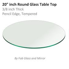 20 Inch Round Glass Table Top 3 8