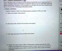 Solution Stoichiometry Pts