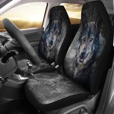 Wild Wolf Car Seat Covers Set Of 2