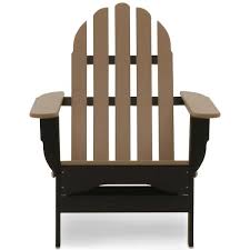 Durogreen Recycled Plastic The Adirondack Chair Black And Weathered Wood