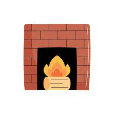 Fireplace Cartoon Vector Images