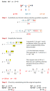 Quadratic Formula Quadratics