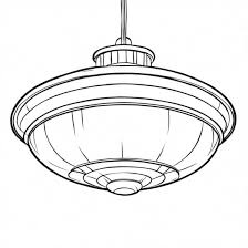 Overhead Light Fixture Coloring Pages