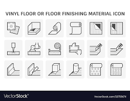 Finishing Material Icon Set Vector Image