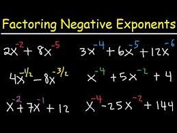 How To Factor Trinomials With Negative