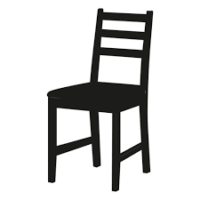 Ladderback Chair Black Icon Ad