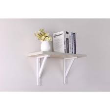 White Wooden Decorative Shelf Bracket