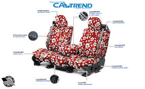 Vibrant Hawaiian Seat Covers Caltrend