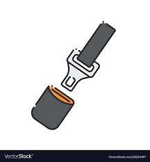 Car Seat Belt Icon Royalty Free Vector