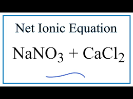 Net Ionic Equation For Nano3 Cacl2