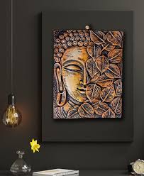 Terracotta Buddha Face Wall Decor