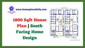 1800 Sqft House Plan South Facing