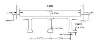 cross section of t beam bridge