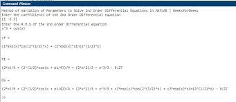 Solve 2nd Order Diffeial Equations