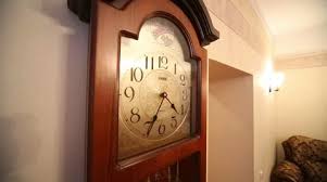 Big Wooden Wall Clock With Moving