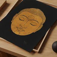 Buddha Art Print Vintage Minimalist