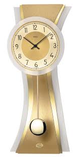 Pendulum Clock Ams 7267 Glass Brass
