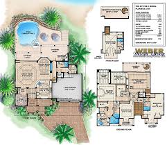 Beach House Plan 3 Story Tropical