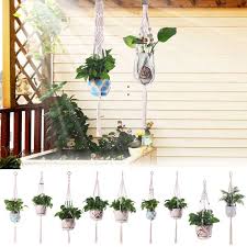 9qss Garden Decoration Macrame Knotted