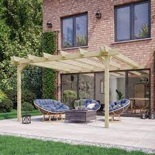 Wall Mounted Double Garden Pergola 1