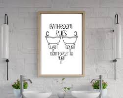 Modern Bathroom Printable Funny Wall