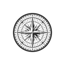 Old Navigation Compass Heraldic Icon