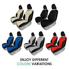 Fh Group Neoprene Custom Fit Seat Covers For 2020 2024 Toyota Highlander Blue Front Set
