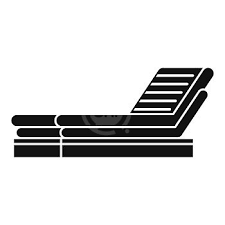 Soft Outdoor Chair Icon Simple