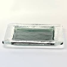 Vetri Murano Clear Glass Dinner Plates