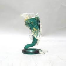 Murano Glass Fish Vase Attributed To